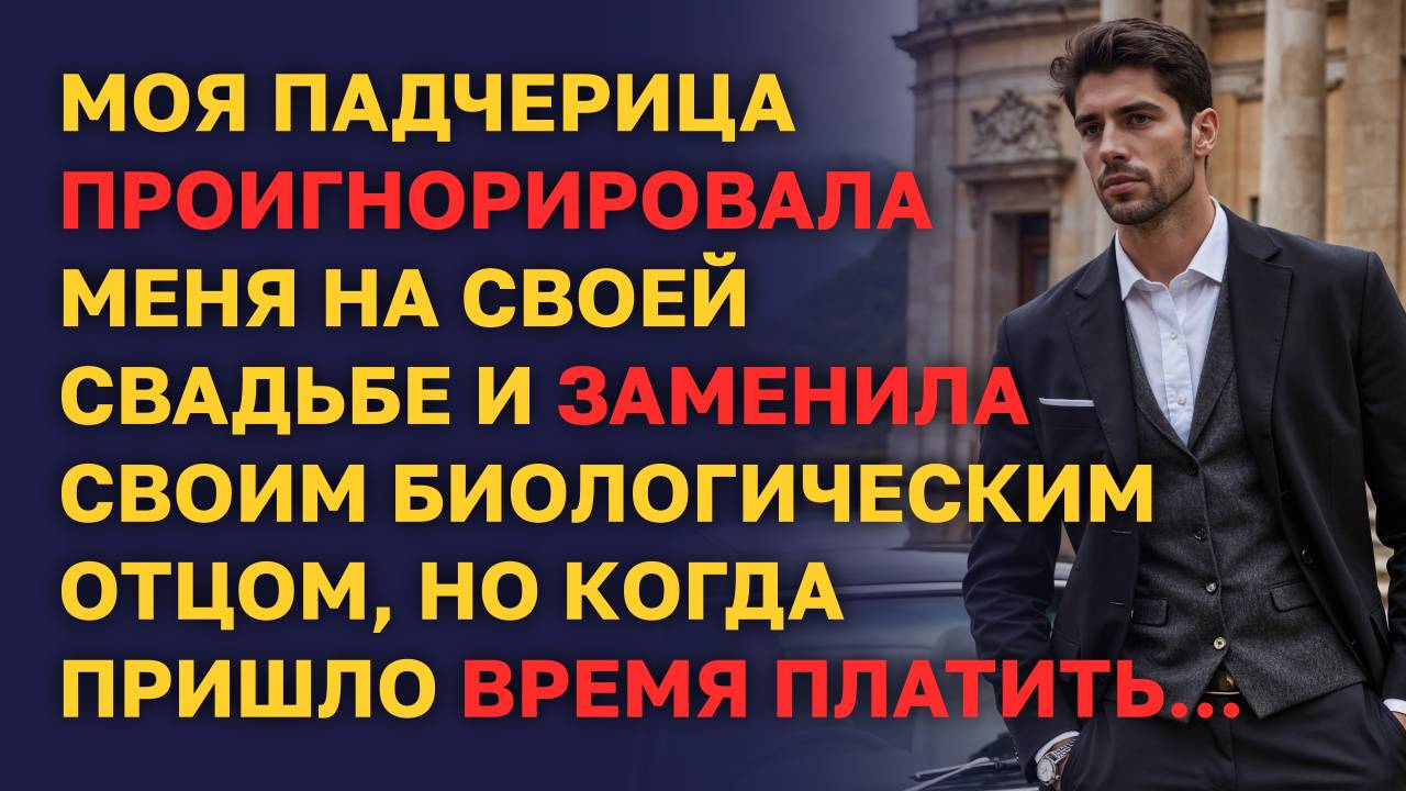 Моя падчерица ПРОИГНОРИРОВАЛА МЕНЯ НА СВОЕЙ СВАДЬБЕ и заменила своим БИОЛОГИЧЕСКИМ ОТЦОМ, но...