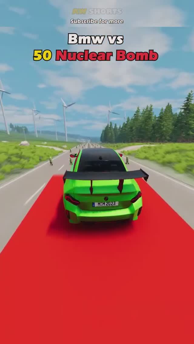 Минное поле и Beamng.Drive. Крутые тачки против мин на дороге. Кто выживет?