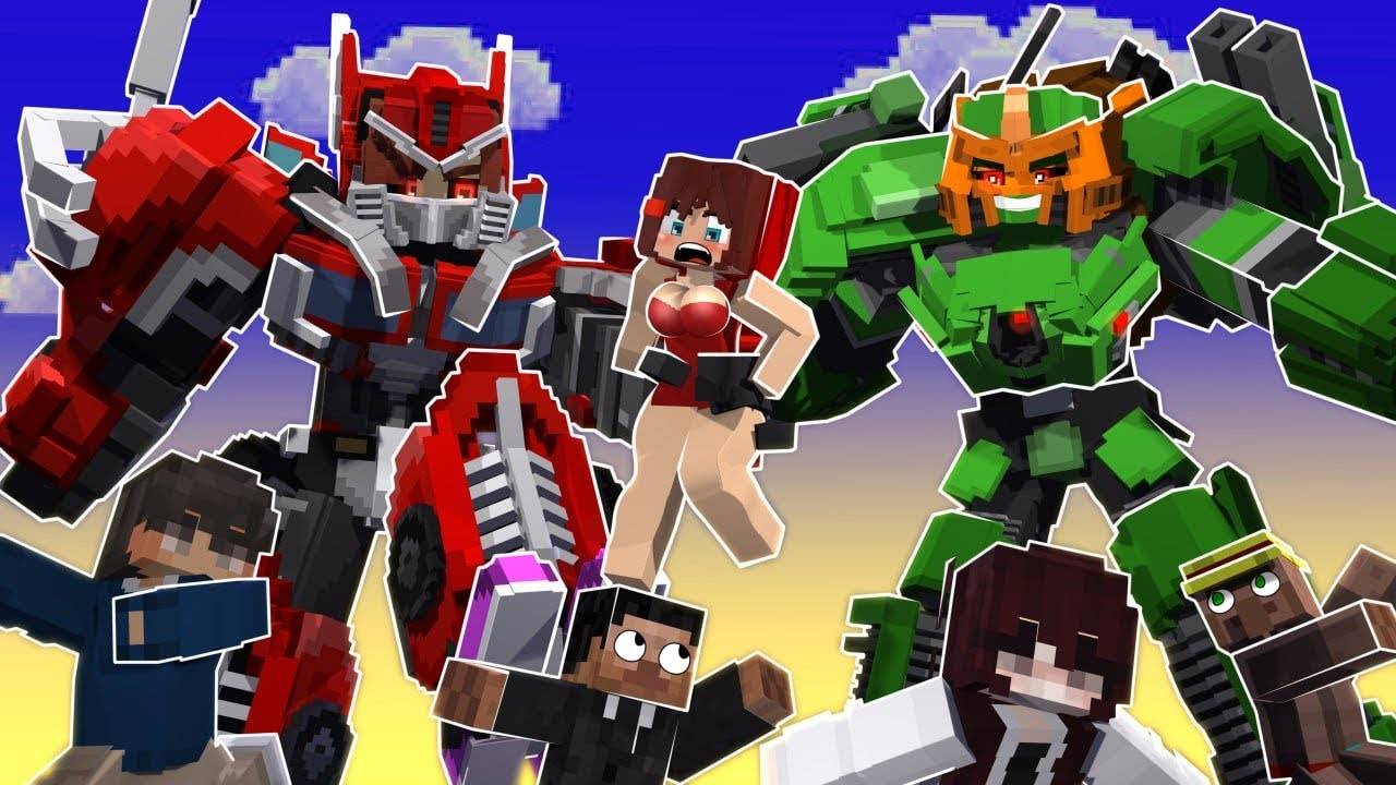 R.I.P ДЕВОЧКА Джей Джей! ГРУСТНАЯ ИСТОРИЯ ТРАНСФОРМЕРОВ в МАЙНКРАФТ - Анимация Майнкрафт