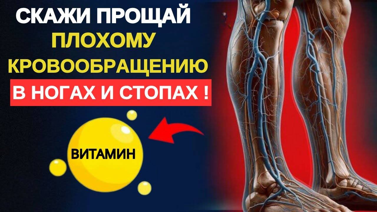 ЛУЧШИЙ ВИТАМИН ДЛЯ УСТРАНЕНИЯ ПЛОХОГО КРОВООБРАЩЕНИЯ В НОГАХ И СТОПАХ