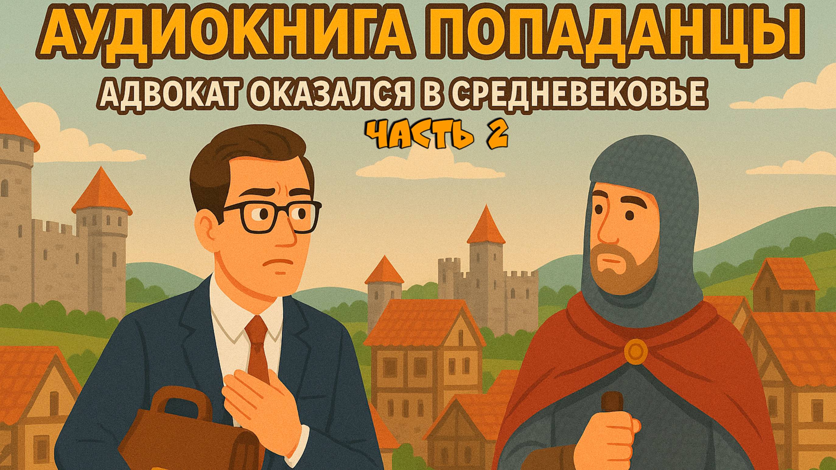 ПОПАДАНЕЦ в Средневековье — Адвокат в прошлом | Часть 2 | Аудиокнига попаданцы | Слушать онлайн