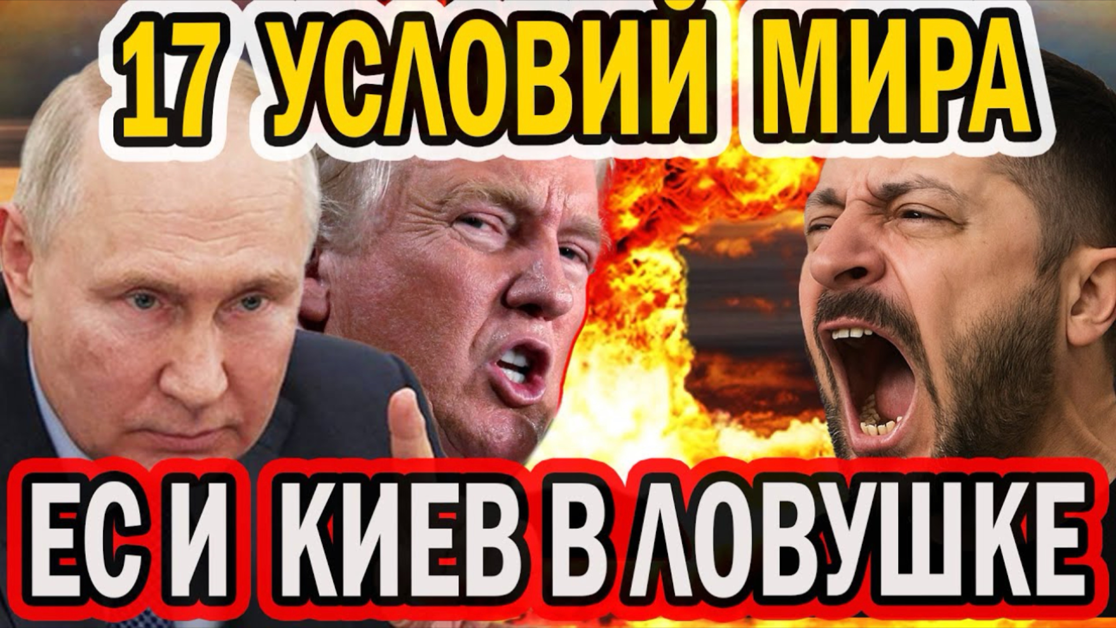 17 УСЛОВИЙ МИРА - ИНАЧЕ ТРЕТЬЯ МИРОВАЯ