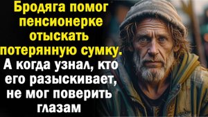 Бродяга помог старушке отыскать потерянную сумку. А вскоре не мог поверить глазам, увидев кто его