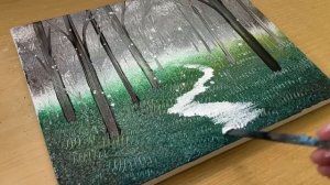 Как нарисовать сказочный лес под дождём