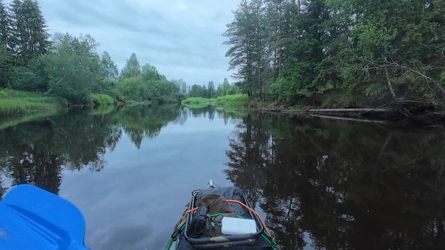 Сплав по реке  Песь ( вода как зеркало )