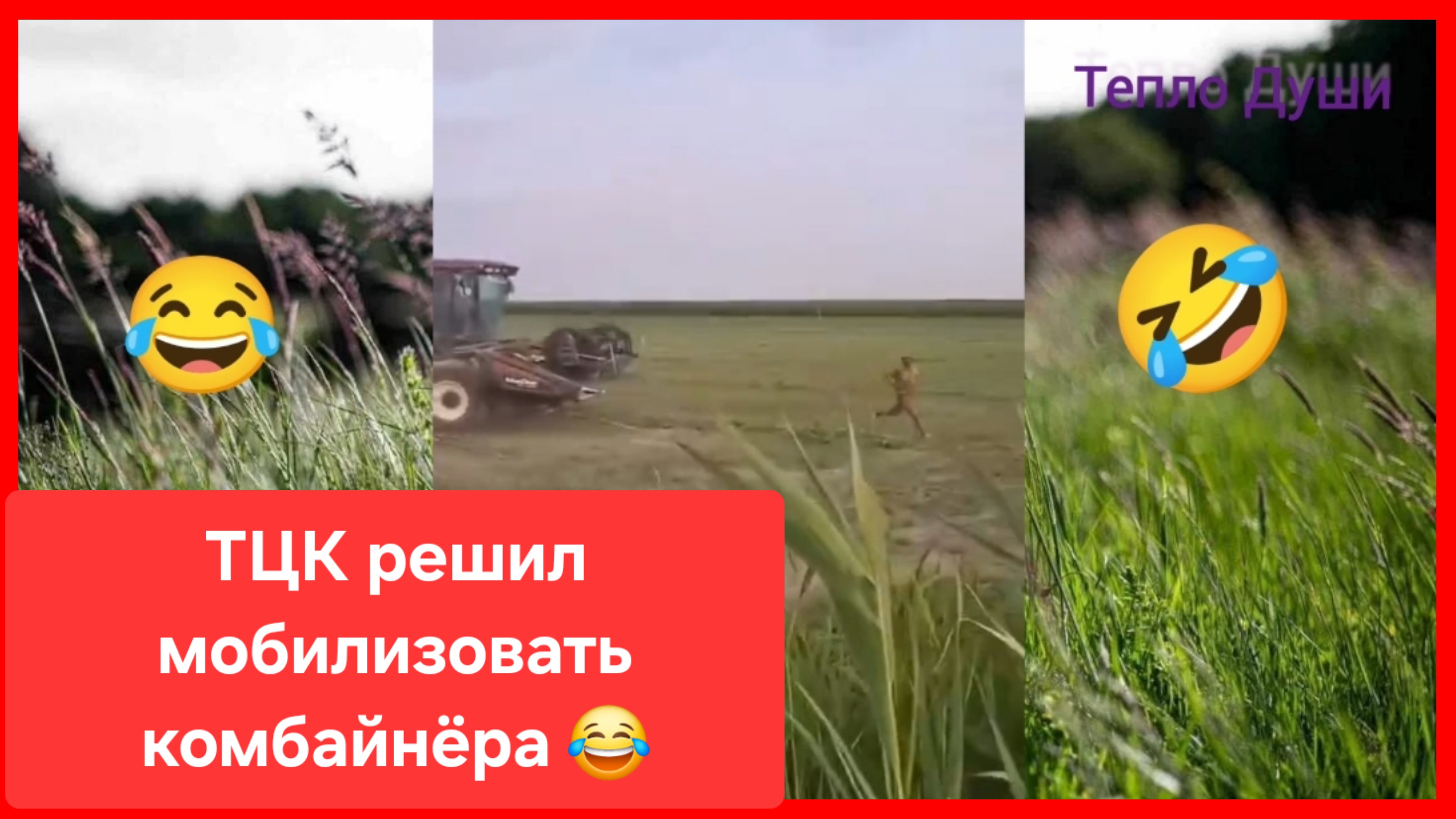 Прямо, как в "Ну, погоди!"😂 ТЦК решил мобилизовать комбайнёра