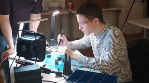 Техно-урок "Пайка-схемы-космос" в 21 Библиотеке г.Москва