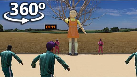 360 VR Игра кальмара