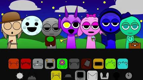 У Sprunki есть своя собственная игра 🏀 Песня Incredibox Sprunki