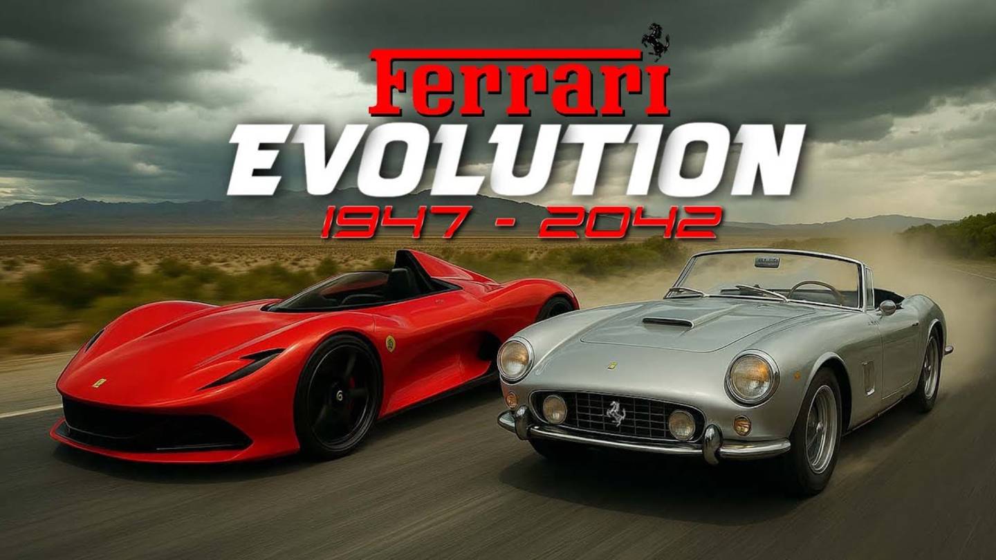 Эволюция Ferrari с 1947 по 2042 | Трансформация Суперкаров