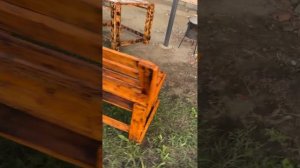 Столик и лавочки из поддонов своими руками!сборка всего на канале #строительсводома #самостройщик #