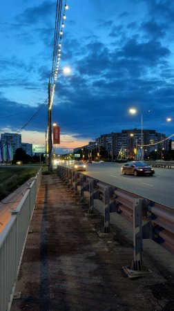 #Панорама Оренбурга - #Вид на #24 #микрорайон / #оренбург #шоссе #прогулка #вечерняяпрогулка