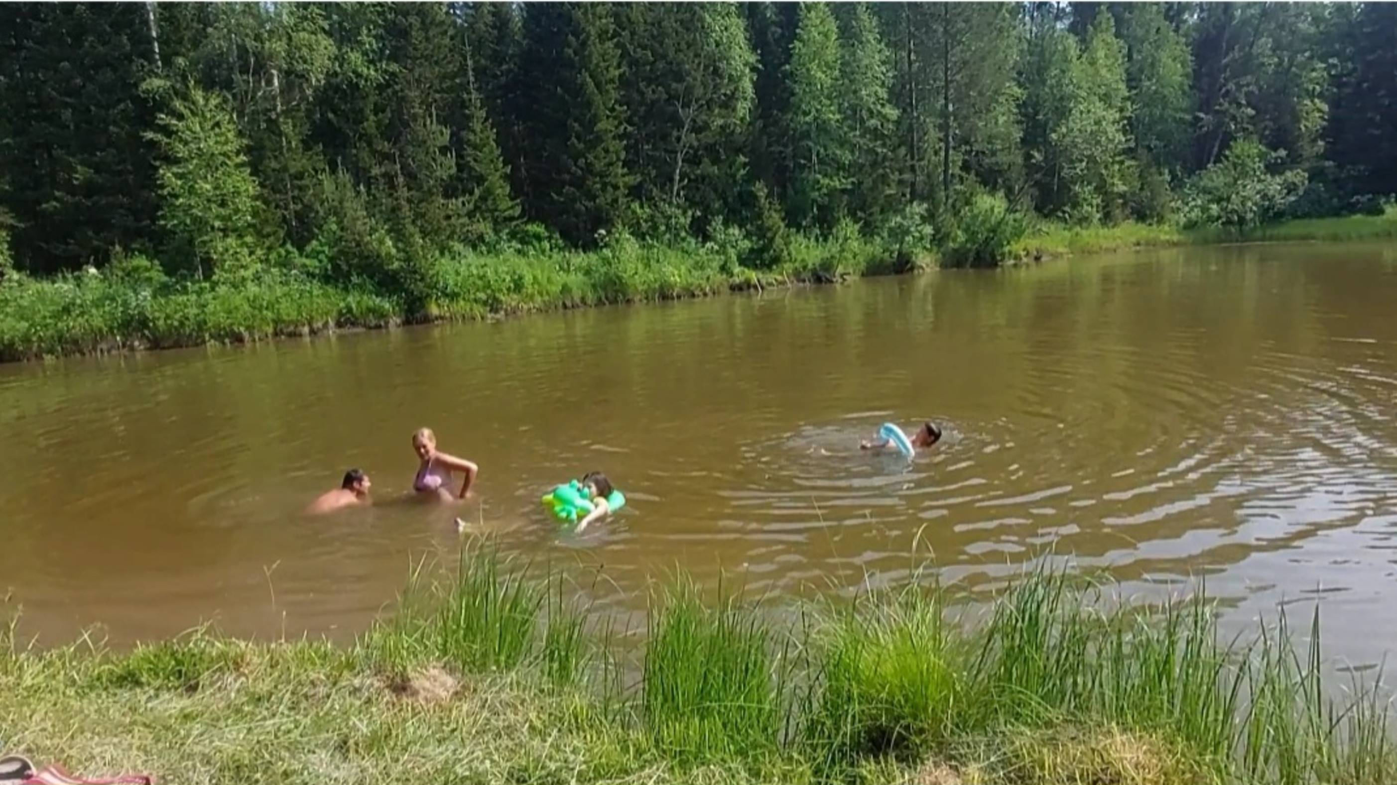 Станция Водораздел.Идем купаться.Красноярск