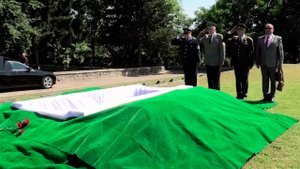 В Словакии с почестями перезахоронили останки советского летчика-истребителя