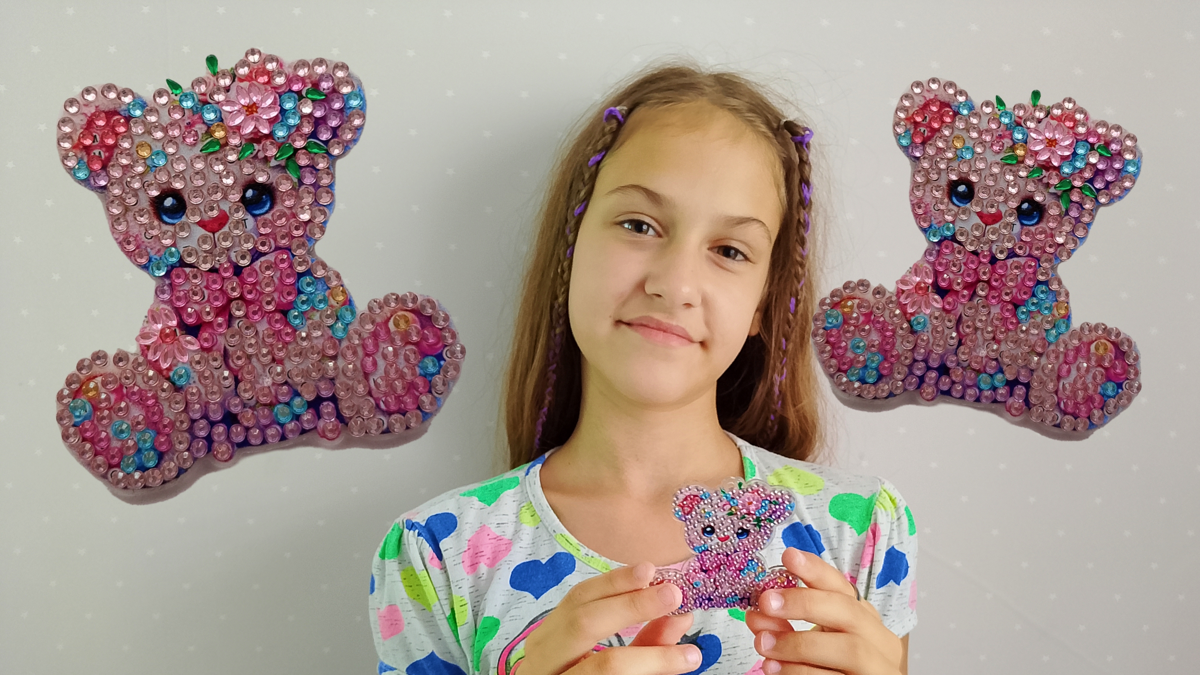 мишка из алмазной мозайки