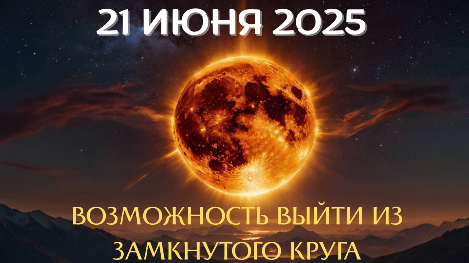 Внимание! Солнцестояние 2025 - твой билет из замкнутого круга!