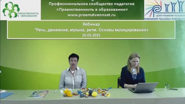 Тема № 2 "Речь, движение, музыка, ритм..."