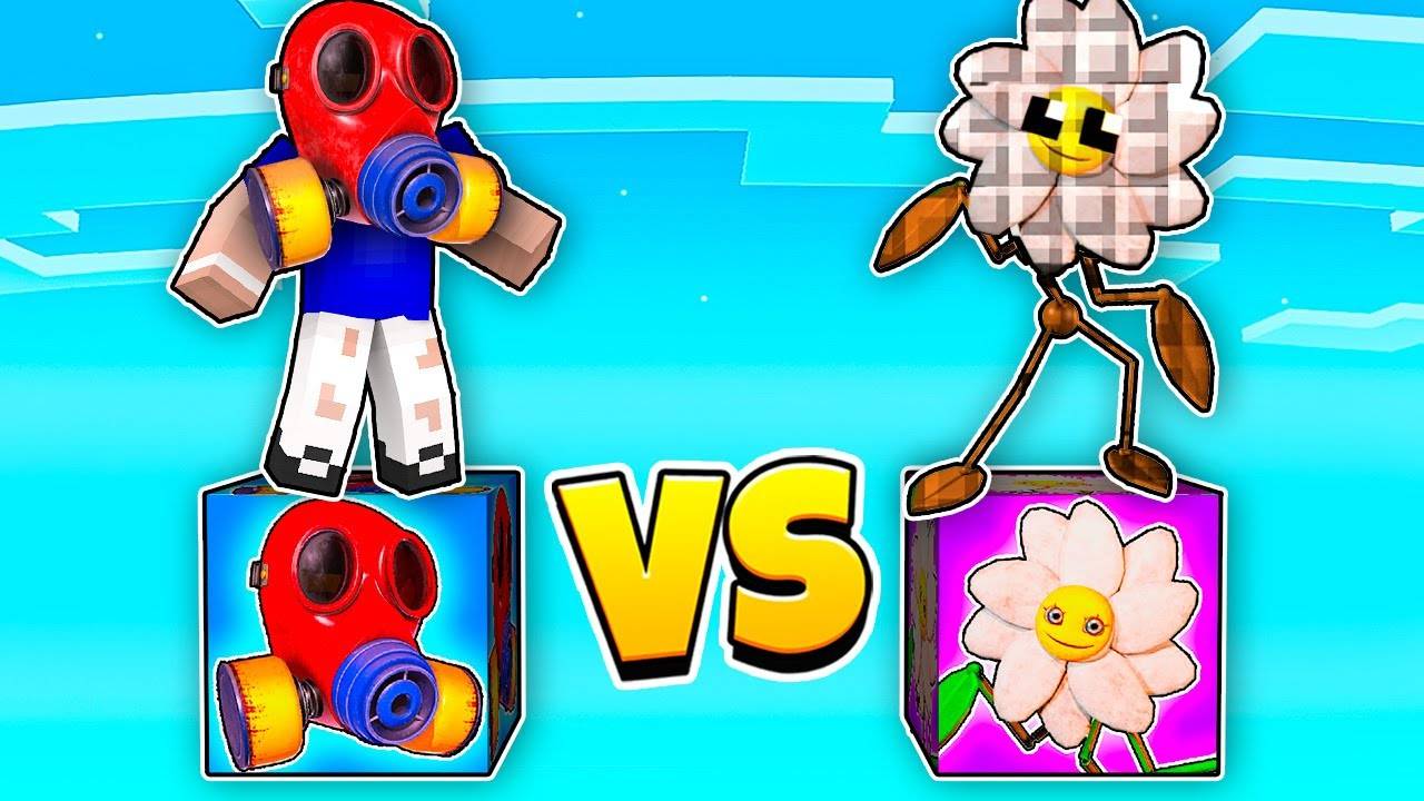 😱 МЕГА БИТВА ! Лаки Блок МАСКА Poppy Playtime 3 vs Лаки Блок Цветок ДЕЙЗИ в Майнкрафт ! НУБ и ПРО