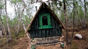 УЮТНАЯ МИНИ - ИЗБУШКА РАДУЕТ,УХА ИЗ ЛОСОСЯ,ПОХОД В ТУНДРУ,ОТДЫХ В ИЗБУШКЕ И ЧУТЬ РЫБАЛКИ.