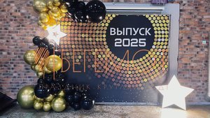 Оформление выпускного воздушными шарами