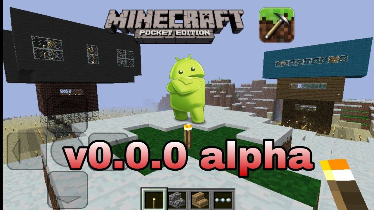 Minecraft PE v0.0.0 alpha Сломал карту + обновление домов (Для бедных школьников) #3