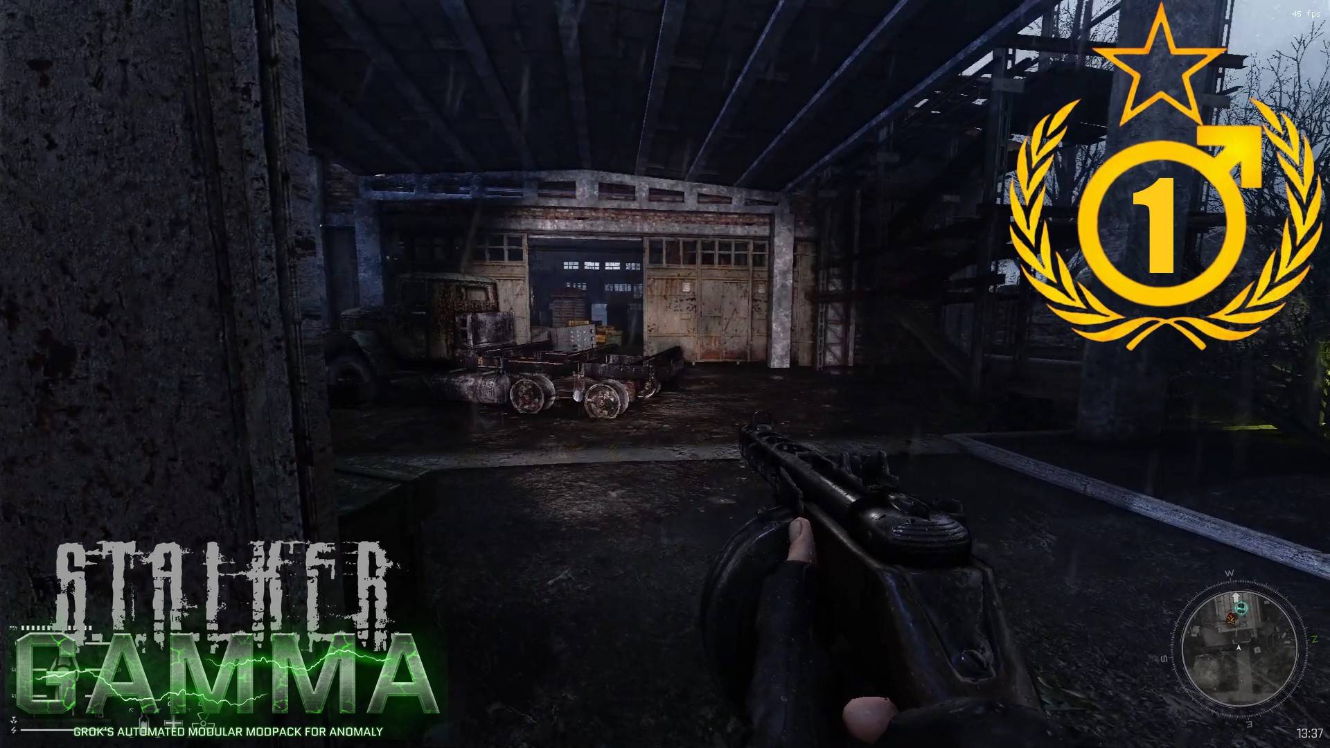 Бегаю с Дедовским ППШ #1 S.T.A.L.K.E.R. Anomaly G.A.M.M.A. 0.9.3