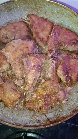 Печень по вкусу как мясо. Быстро и вкусно. За 5 минут