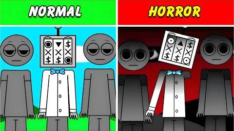 Incredibox Sprunki: Sprunkey But Human Edition (Deluxe) Нормальный против Ужаса