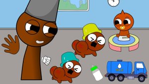 Спрунки или Спрунке получили по попе| Sprunki мультфильм