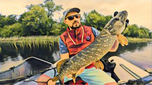 Ловля щуки под дождём