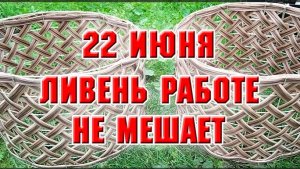 22июня. Пока идет сильный дождь, я плету ободки для кашпо