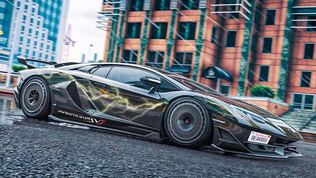 Сделал "КАСТОМНЫЙ ВИНИЛ" на Lamborghini Aventador SVJ в ГТА 5 РП/GTA 5 RP