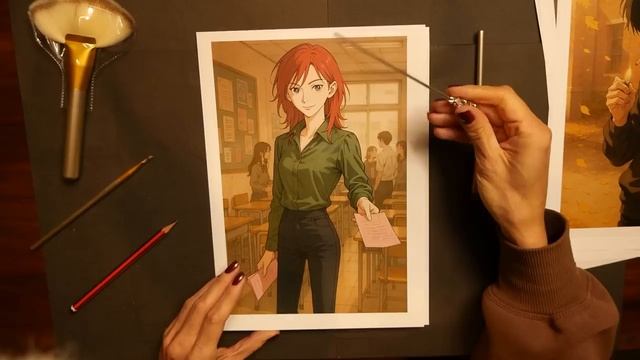 Рассматриваем иллюстрации к книге Дневник Дрянной Девчонки - АСМР