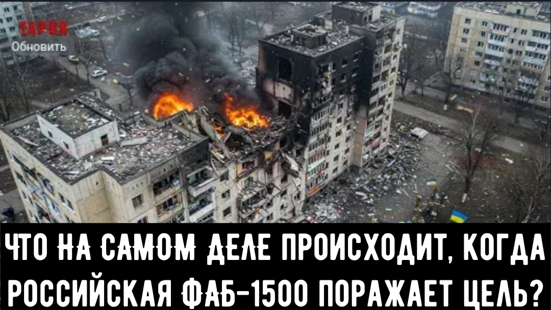 Что НА САМОМ ДЕЛЕ происходит, когда Российская ФАБ-1500 поражает свою цель на Украине?