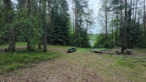Сплав по реке Песь ( финиш - Вологодская область ) 56 км