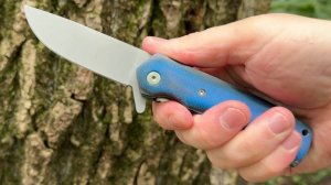 Складной нож "Боец": сталь Bohler S390 рукоять микарта