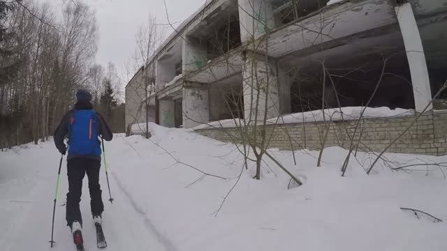 лыжная прогулка по бывшему санаторию Жемчужина