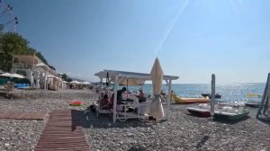 Сочи пляж Лазаревский сегодня 22 июня 2025. Море и погода Лазаревское сейчас. Сезон в Сочи
