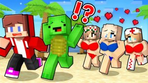 Парни против девочек на летних каникулах - майнкрафт мультфильм