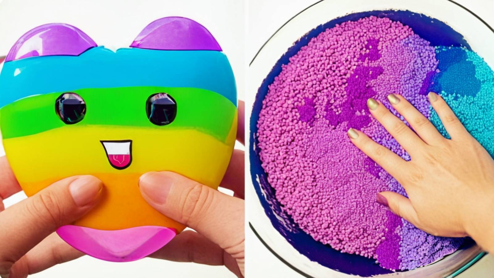 Слаймы, Игры со слаймами 🎨 Волшебная текстура!