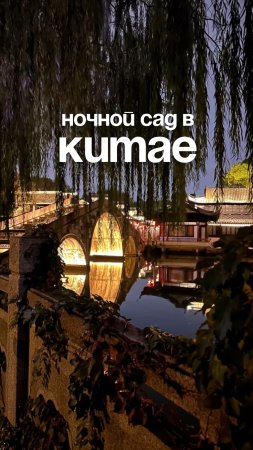 Ночной сад в Китае