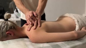 ASMR massage / массаж спины девушке