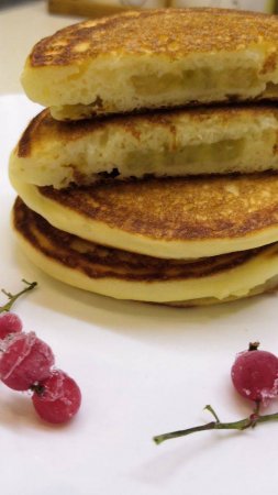 Оладьи с банановой начинкой для вкусного похудения