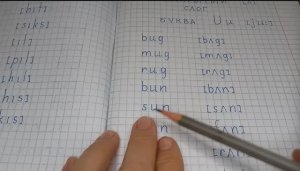 Английский Словарик Слова с буквой U  Транскрипция Закрытый слог 40.3