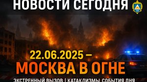 Новости Сегодня | 22 июня 2025 | Россия, Москва | Экстренный Вызов | Катаклизмы и События Дня
