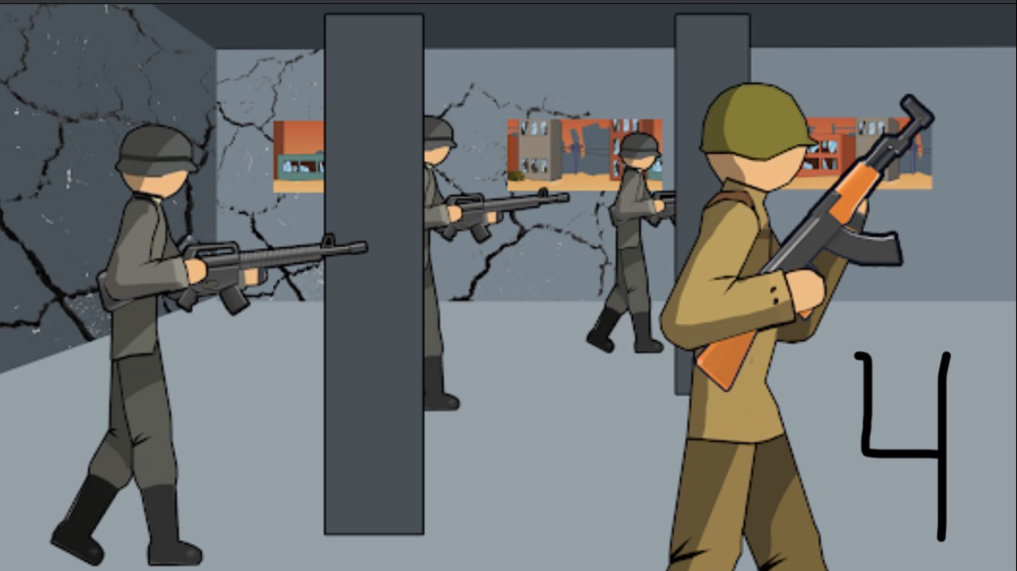 Прохождение игры Stickman WW2 (4 часть) Открыл нового персонажа!