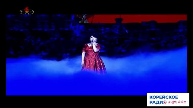 Журавли, Синий платочек Русские песни в КНДР