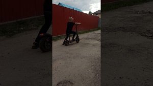 Трюки на электро самакате