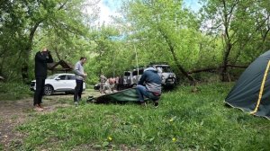 Майские праздники на байдарках. Реки Тихая Сосна-Дон. Ставим походную баню Mobiba.