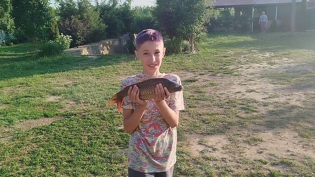 Поймал САЗАНА. Показываю улов. Рыбалка. День третий. 18.06.2025. Краснодарский край.
